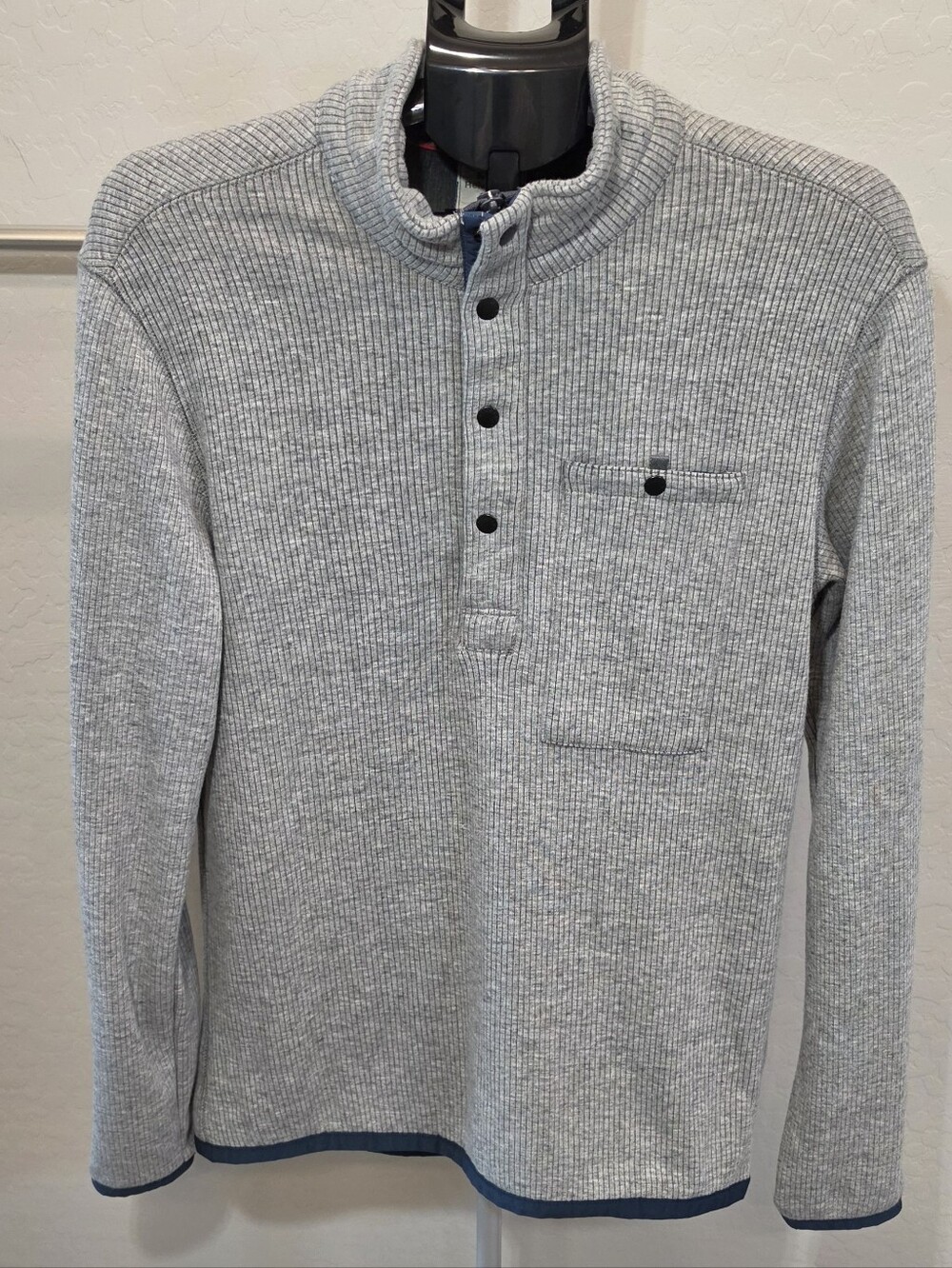 Men's Relwen Micro Thermo Mock Neck Henley Pullover